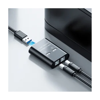 USB Slēdzis 2 Ostas Rokasgrāmata USB CENTRMEZGLU, Divi Datori, Dalīties U Diska Printeri Divas Ierīces Vienā No USB2.0 Sharer