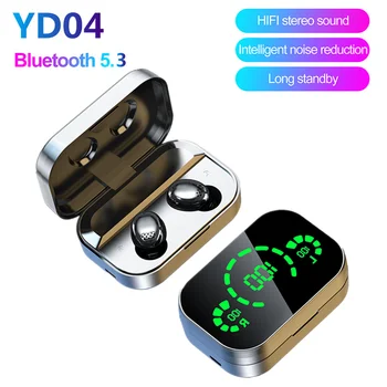YD04 Bezvadu Austiņas TWS Fone Bluetooth Austiņas HIFI Earbuds Stereo Austiņas ar Mic Sporta Spēle, Austiņas Xiaomi Lenovo