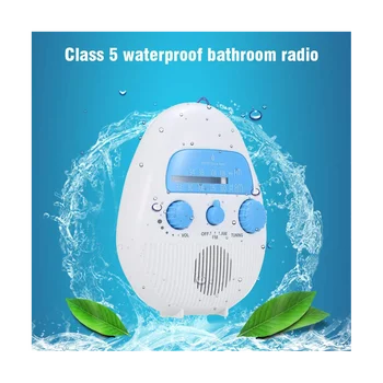 Dušas Radio, Pārnēsājamo AM/FM Radio Ūdensizturīgs Audio Skaļrunis Vannas Dušas Radio Mājas Āra Vannas istaba