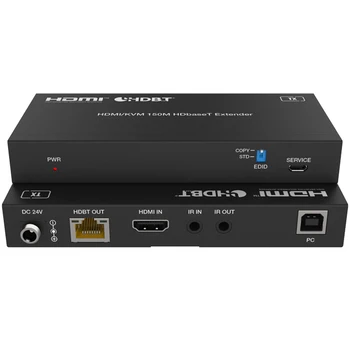 4K60 HDMI Paplašinātājs (TX/Rx) KVM paplašinātājs (līdz pat 150m USB/IS/RS-232/POC